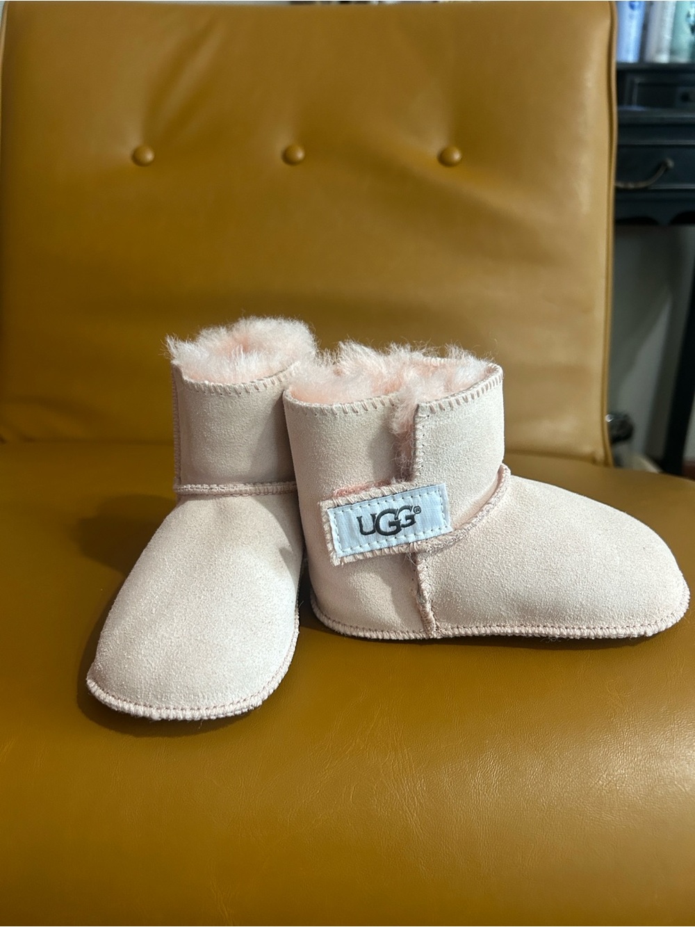 UGG Pink Infant Shearling Booties